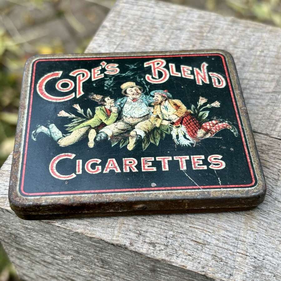 Cope's Blend pre- Bond of the Union flat 10 Cigarette Tin c1900s