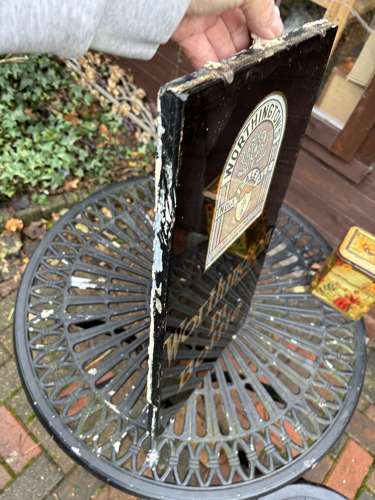 Vintage Worthington's Pale Ale Beer Pub Glass & Slate Sign