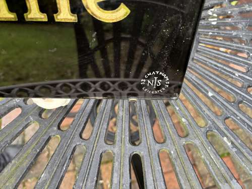 Vintage Worthington's Pale Ale Beer Pub Glass & Slate Sign