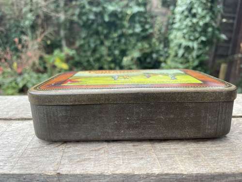 R. Sinclair's Foursome Golfers Golf Gleneagles Tobacco Tin c1900s