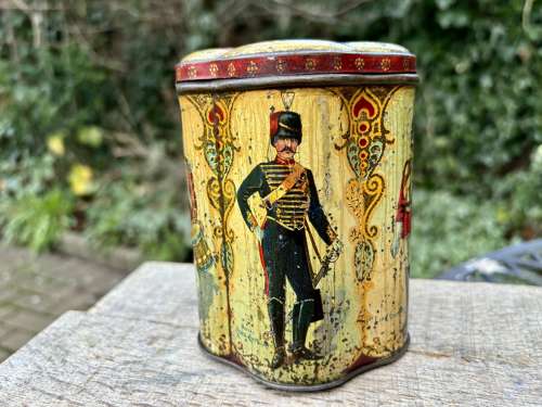 Macfarlane Lang Soldier Image Biscuit Tin c1890s