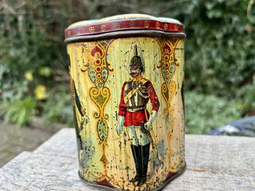 Macfarlane Lang Soldier Image Biscuit Tin c1890s