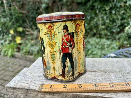Macfarlane Lang Soldier Image Biscuit Tin c1890s