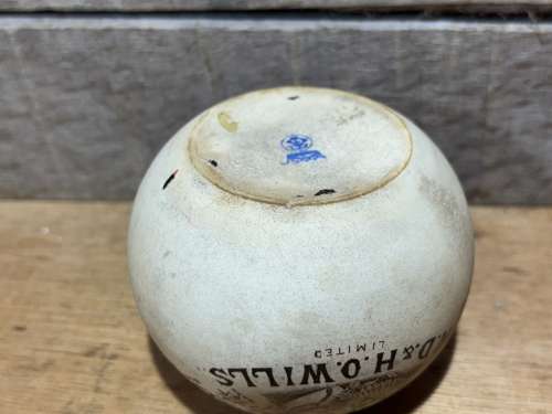Wills Westwood Ho Tobacco Stoneware Match Holder Striker c1900s