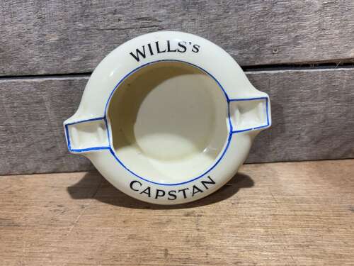 Wills Capstan Cigarette Tobacco Advertising Ceramic Ashtray c1933