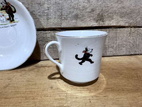 Felix The Cat Pathe Phoenix Ware Ceramic cup & Saucer c1930s