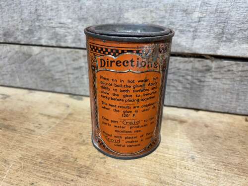 Aeroplane Glue Croid Hardware Advertising Tin c1930s