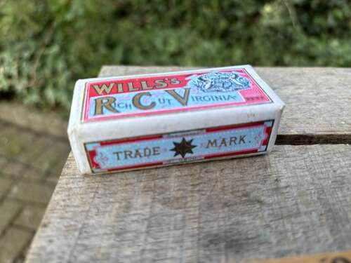 Wills RCV Tobacco Dummy Pack Box c1910