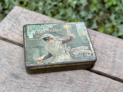 Scarce Muratti’s Picana Lady Image 20 Cigarette Tin c1900s