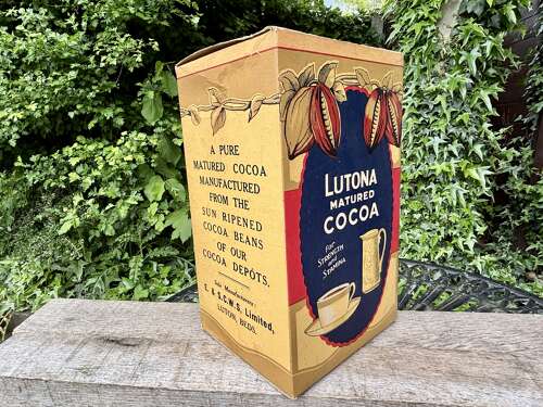 CWS Lutona Cocoa Shop Display Card Packet Box c1920s