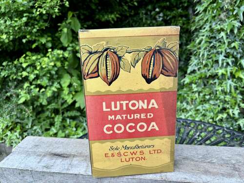 CWS Lutona Cocoa Shop Display Card Packet Box c1920s