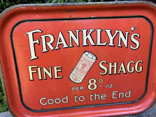 Franklyn's Fine Shag Tobacco Bristol Pub Tin Tray c1929 ITC