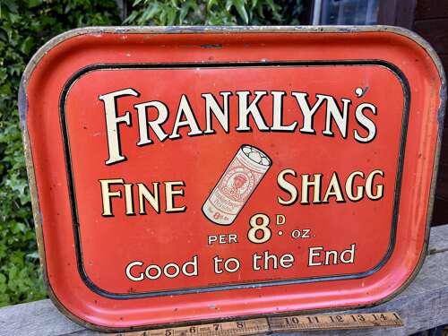 Franklyn's Fine Shag Tobacco Bristol Pub Tin Tray c1929 ITC