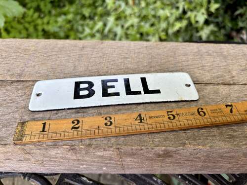 Ring the Bell Enamel Door Sign c1900s