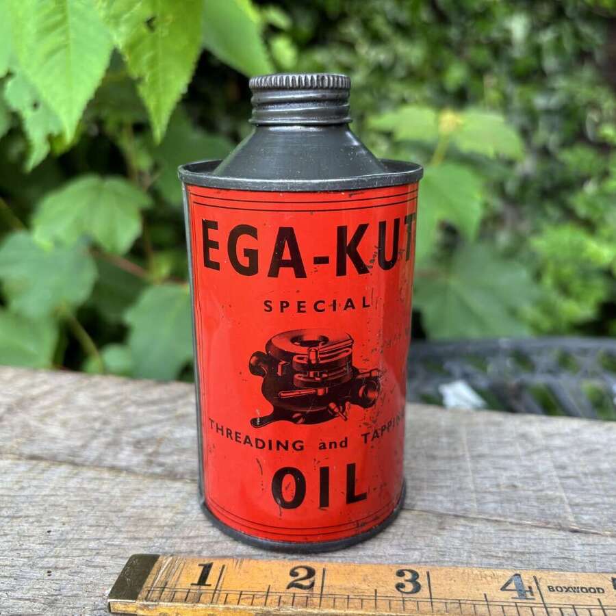 Threading & Tapping Oil Garage Tin Tin c1930s