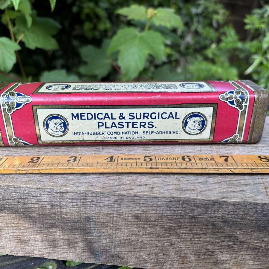 Bulldog Medical & Surgical Plaster Chemist Tin c1920s