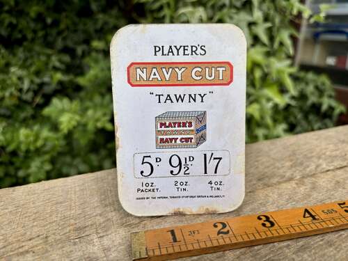 Player's Tobacco Cigarette Price Card advertising Sign c1920s