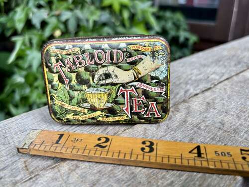 Tabloid Tea Tablet Sample Tin - Contents c1910