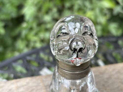 Studdy Bonzo the Dog Glass Inkwell Bottle c1930s
