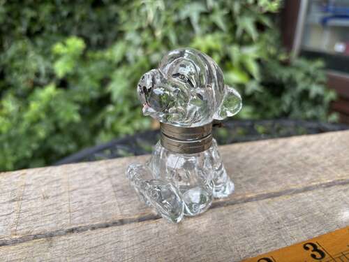 Studdy Bonzo the Dog Glass Inkwell Bottle c1930s