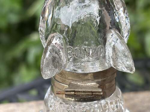 Studdy Bonzo the Dog Glass Inkwell Bottle c1930s