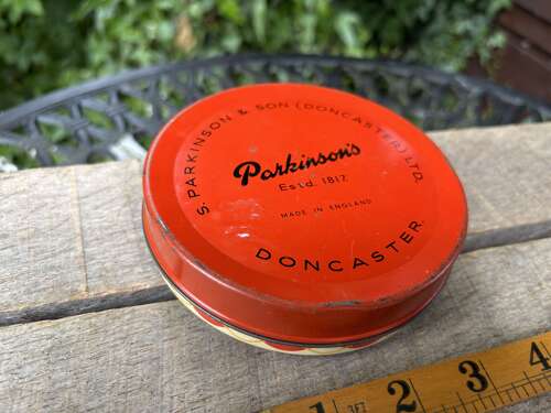Santa Claus Parkinson's Christmas Toffee Tin c1950s
