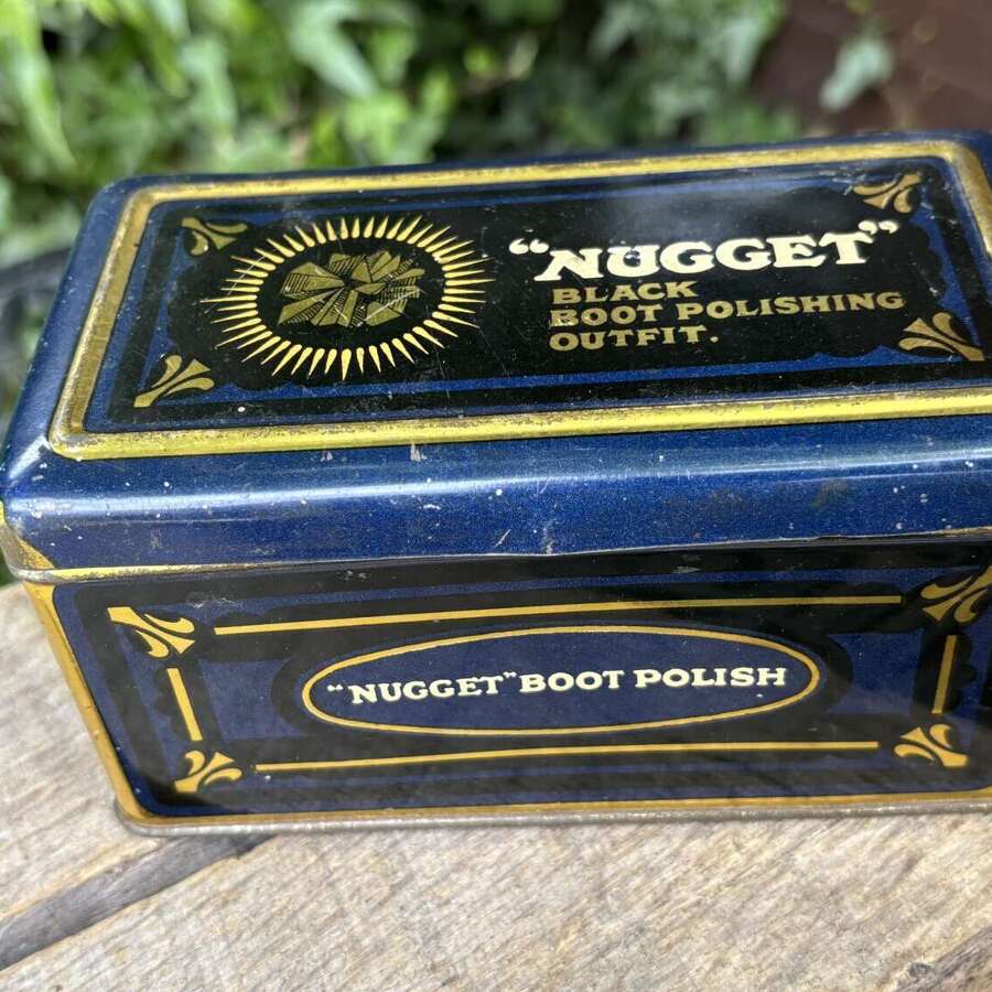 Nugget Shoe Polish Kit Tin c1920s