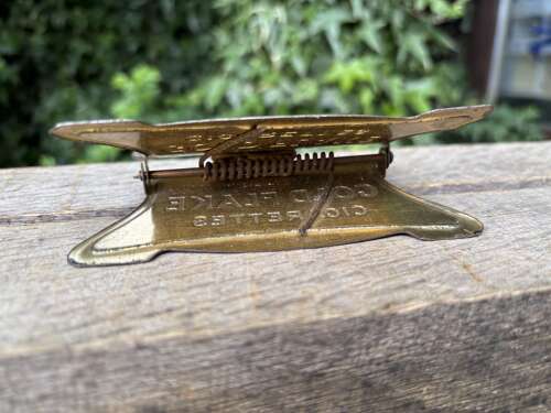 Wills Gold Flake Cigarettes Tin Menu Holder Clip Stand c1931 (ITC)