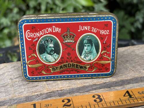 Rowntree's King Edward 7th St Andrew's Chocolate Tin c190s
