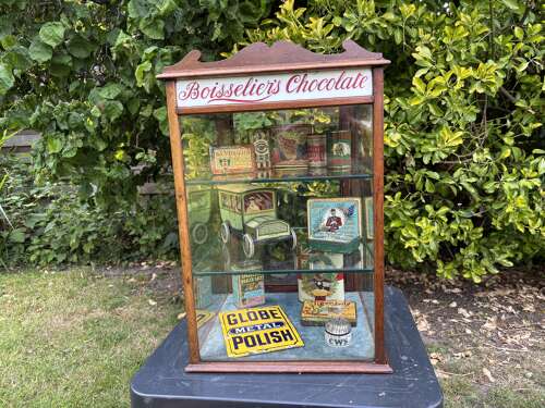 Boisseliers Chocolates London & Sydney Mahogany Shop Display cabinet c1900s