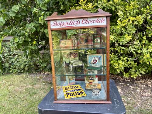 Boisseliers Chocolates London & Sydney Mahogany Shop Display cabinet c1900s