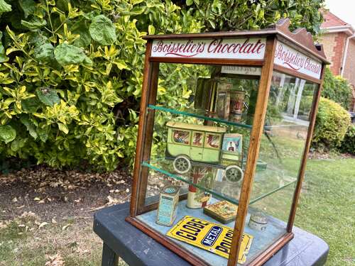 Boisseliers Chocolates London & Sydney Mahogany Shop Display cabinet c1900s
