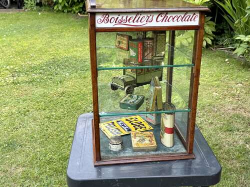 Boisseliers Chocolates London & Sydney Mahogany Shop Display cabinet c1900s
