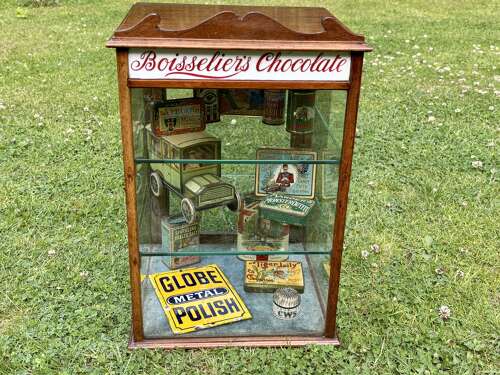 Boisseliers Chocolates London & Sydney Mahogany Shop Display cabinet c1900s