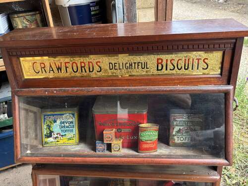 Crawford's biscuit Maghogany Shop Dispensing c1900s cabinet