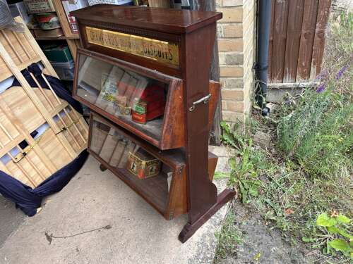 Crawford's biscuit Maghogany Shop Dispensing c1900s cabinet
