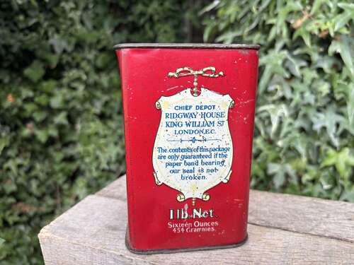 Early Ridgeway's Tea Tin Shop Advertising c1905