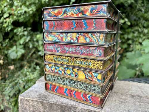 Superb Huntley & Palmers Bundle of Books Biscuit Tin c1900s