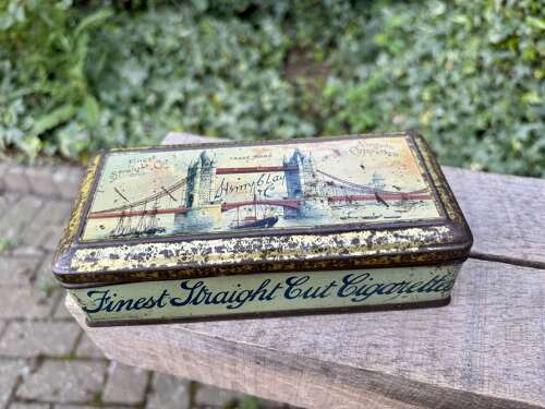 Henry Clay Tower Bridge Cigarette Tin c1890s
