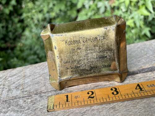 Kolona Tea Toronto Queen Victoria Diamond Jubilee Tin Advertising Tip Tray c1897