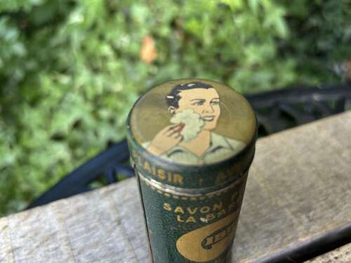 Gibbs Variation Shaving Soap Razor Barber Shop Chemist Tin c1930s