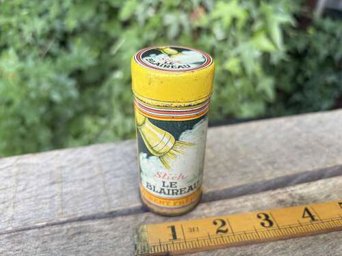 Blaireau Variation Shaving Soap Razor Barber Shop Chemist Tin c1920s