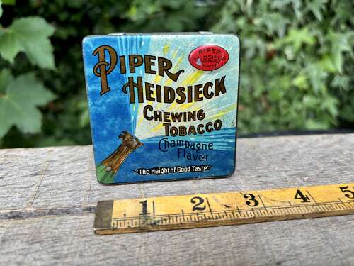 Piper Heidsiech Champagne Chewing Tobacco Empty Tin c1900s