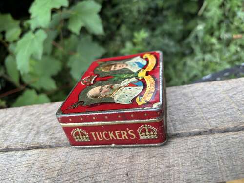 Tucker's of Totnes King Edward 7th Royal Toffee Tin c1902