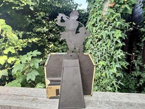 Johnnie Walker Whisky Golf Golfer Tin Advertising Bar Pub Sign c1920s