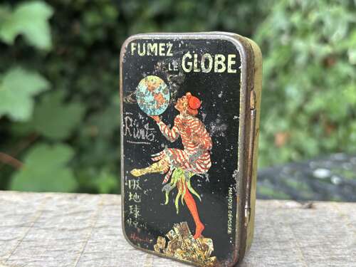 Leonetto Cappiello Fumez Le Globe Cigarette Tin c1900