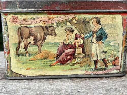 McCall Steven's The House that Jack Built Biscuit Tin c1900s
