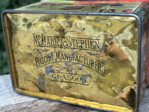 McCall Steven's The House that Jack Built Biscuit Tin c1900s