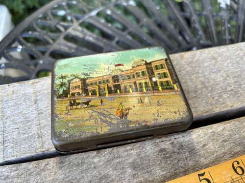 Dimitrino Lady Image Egyptian 20 Cigarette Tin c1900s