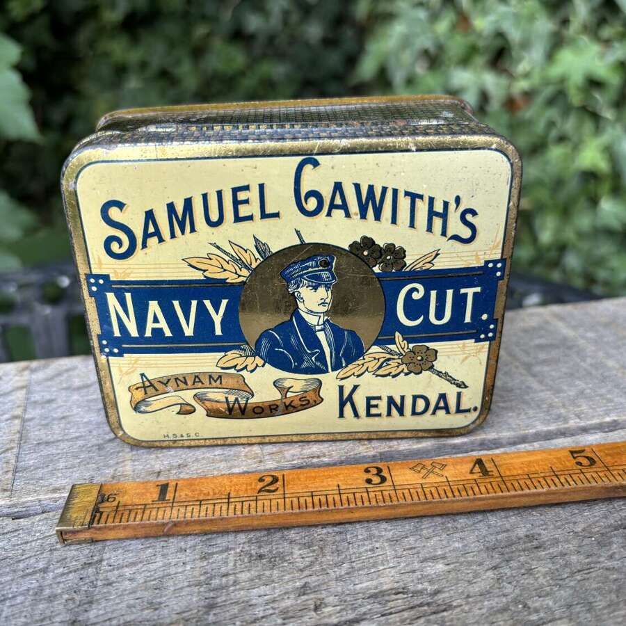Superb Samuel Gawith's Kendal Navy Cut Tobacco Tin c1900s